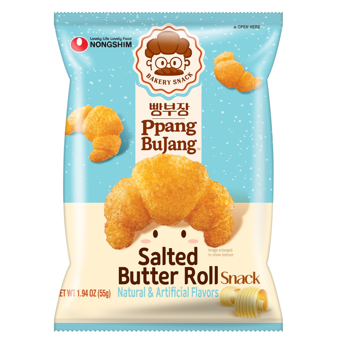 Ppang BuJang Salted Butter Roll — 55 g package